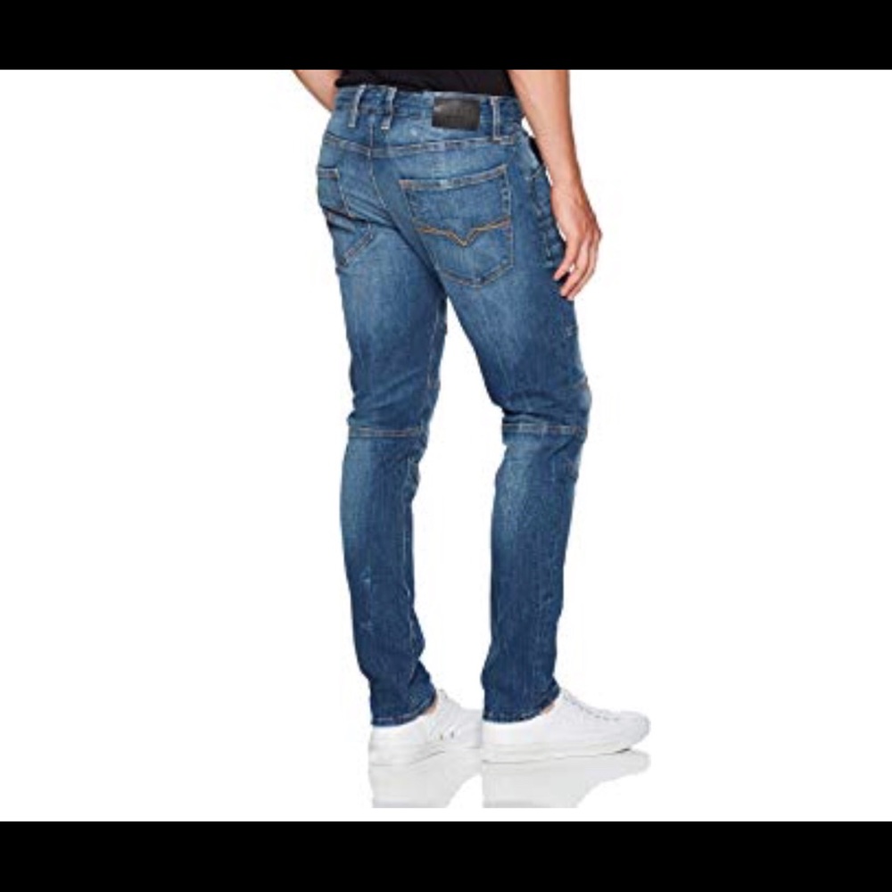 GUESS Men's Slim Taper Moto Jean - Picture 2 of 3
